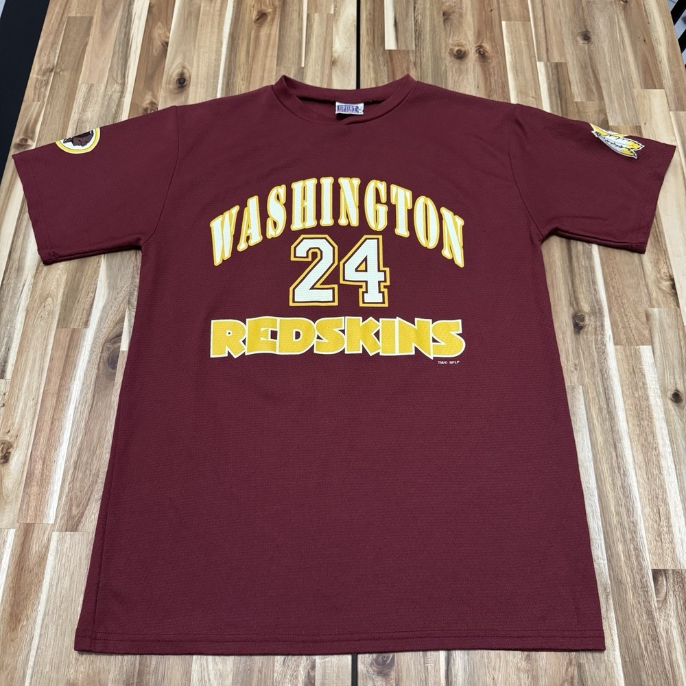 Vintage Washington Redskins Shirt Mens‎ L Champ Bailey Double Sided NFL Y2K